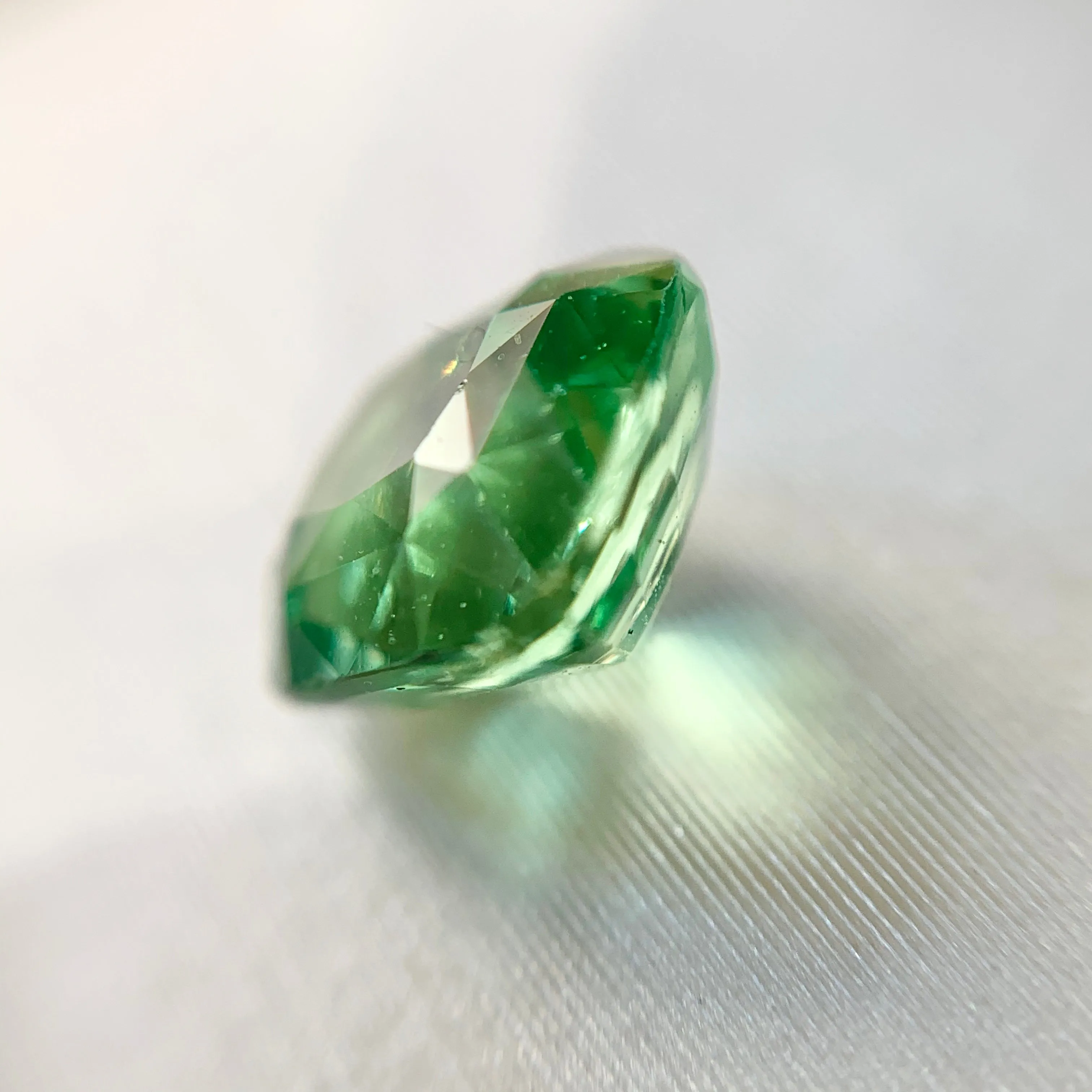 1.50ct Cushion Natural Green Tsavorite No.12024