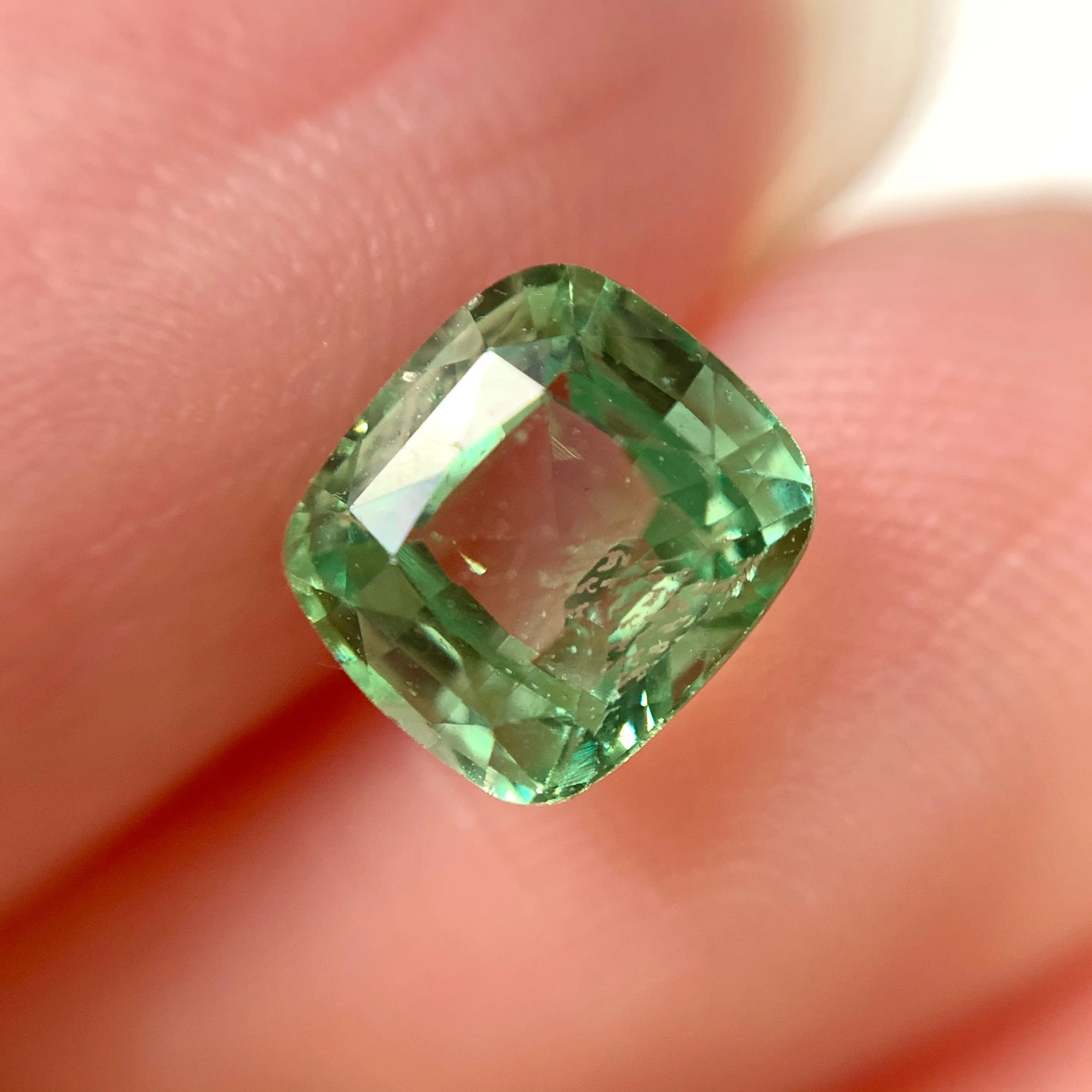 1.50ct Cushion Natural Green Tsavorite No.12024