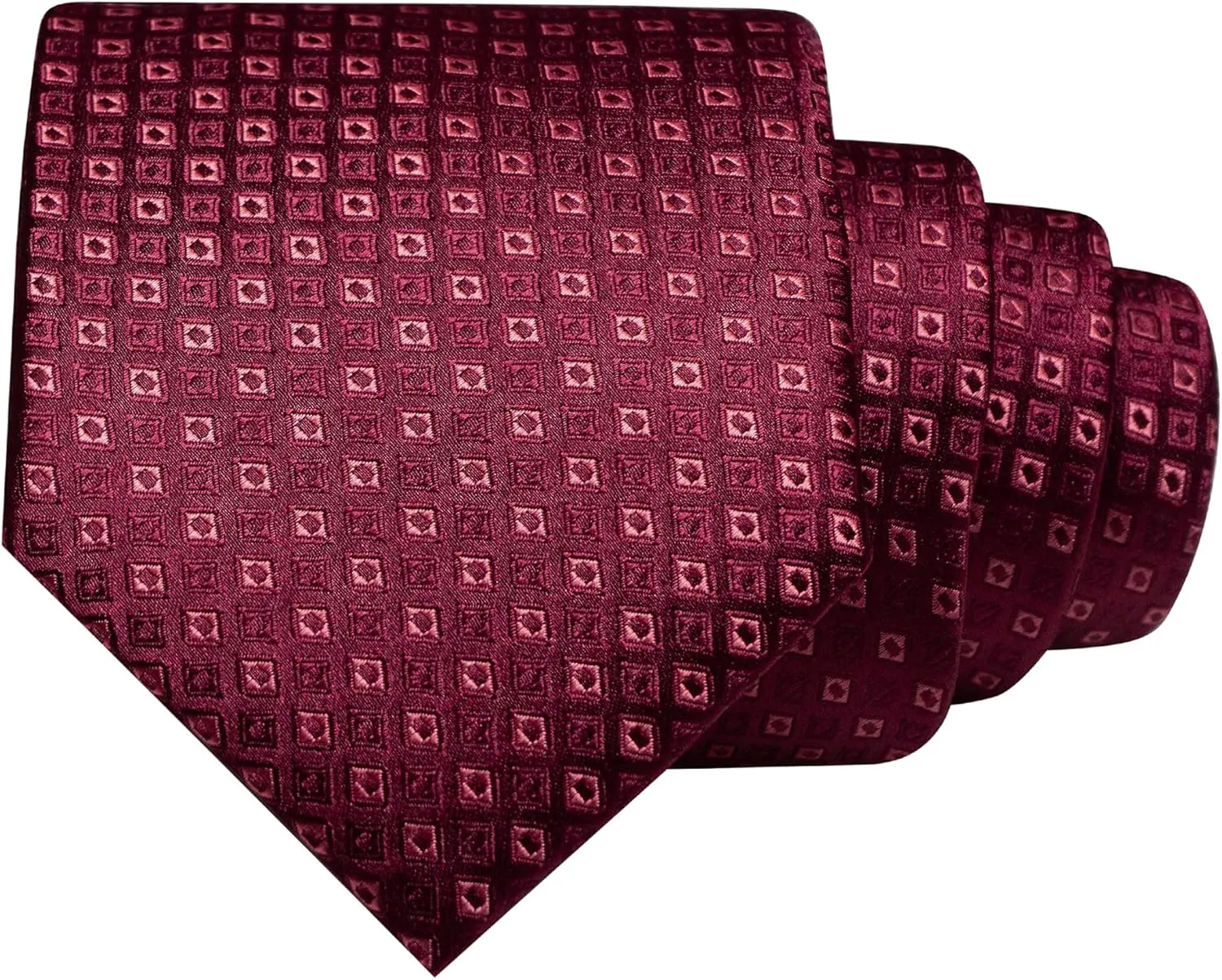 5PCS Tie Woven Casual Necktie and Pocket Square Cufflinks with Lapel Pin Tie Clip Sets for men (with Gift Box)