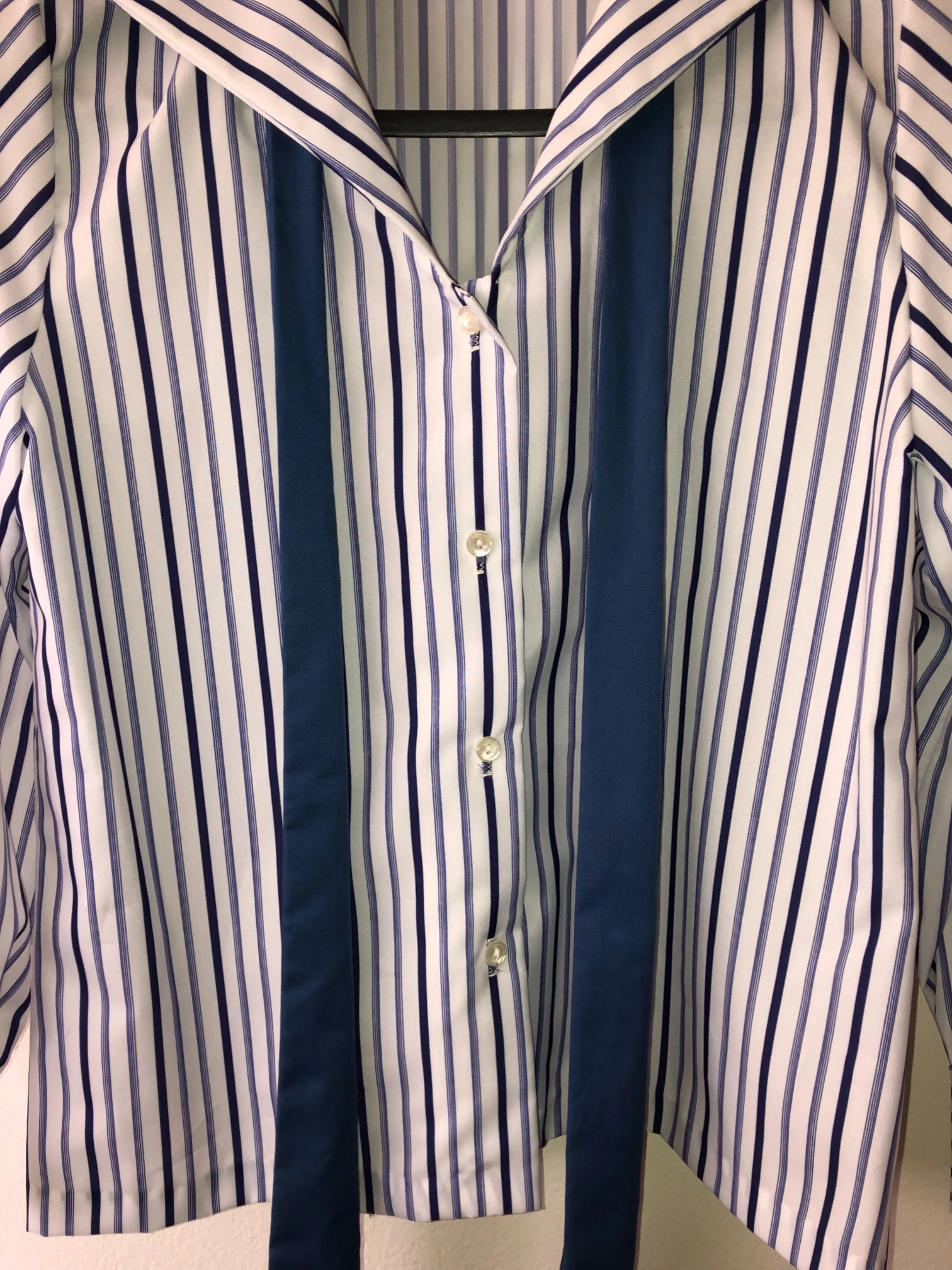 '80’s Deadstock Sailor Blouse with Neck Tie by Teddi Of California