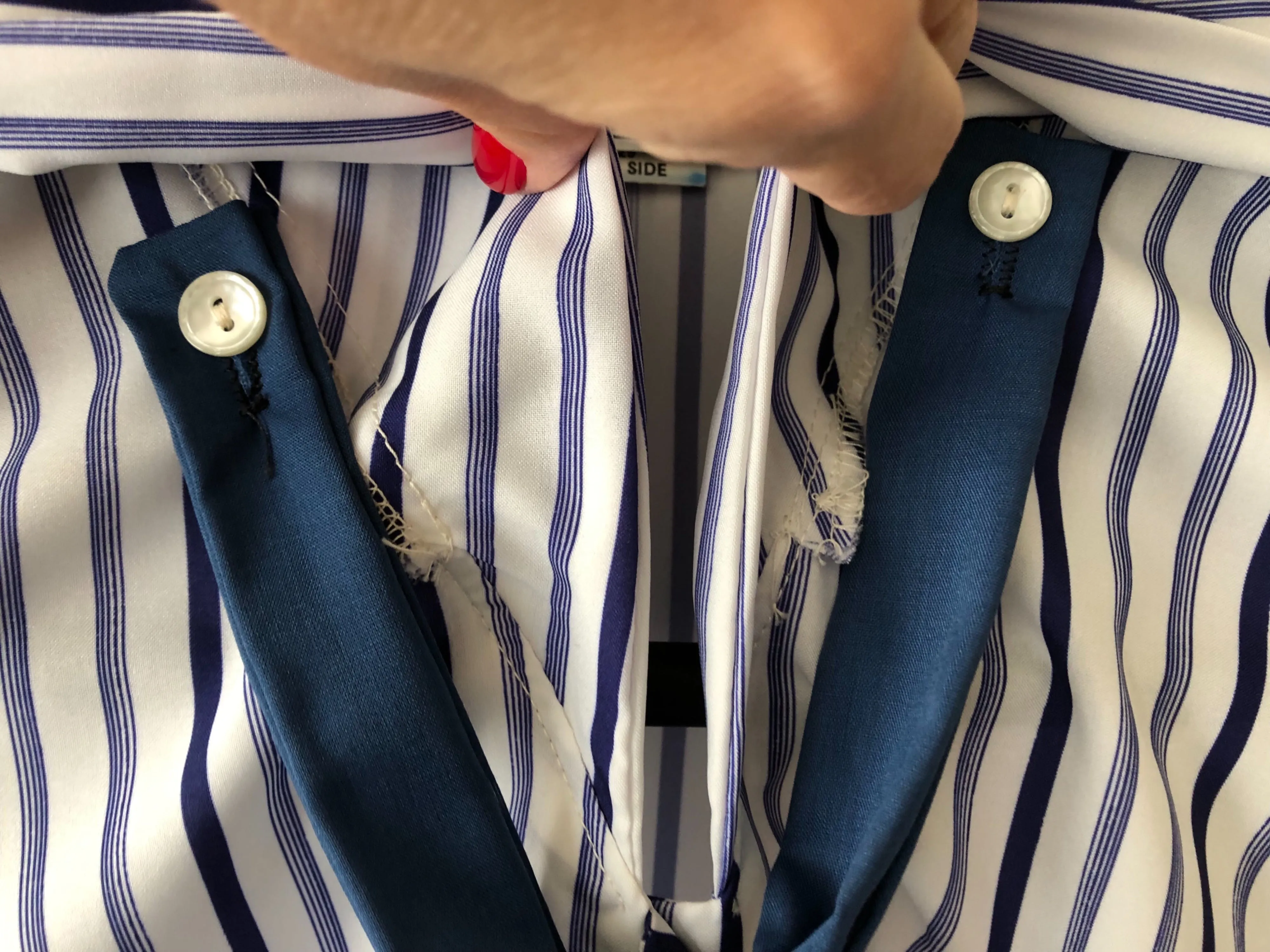 '80’s Deadstock Sailor Blouse with Neck Tie by Teddi Of California