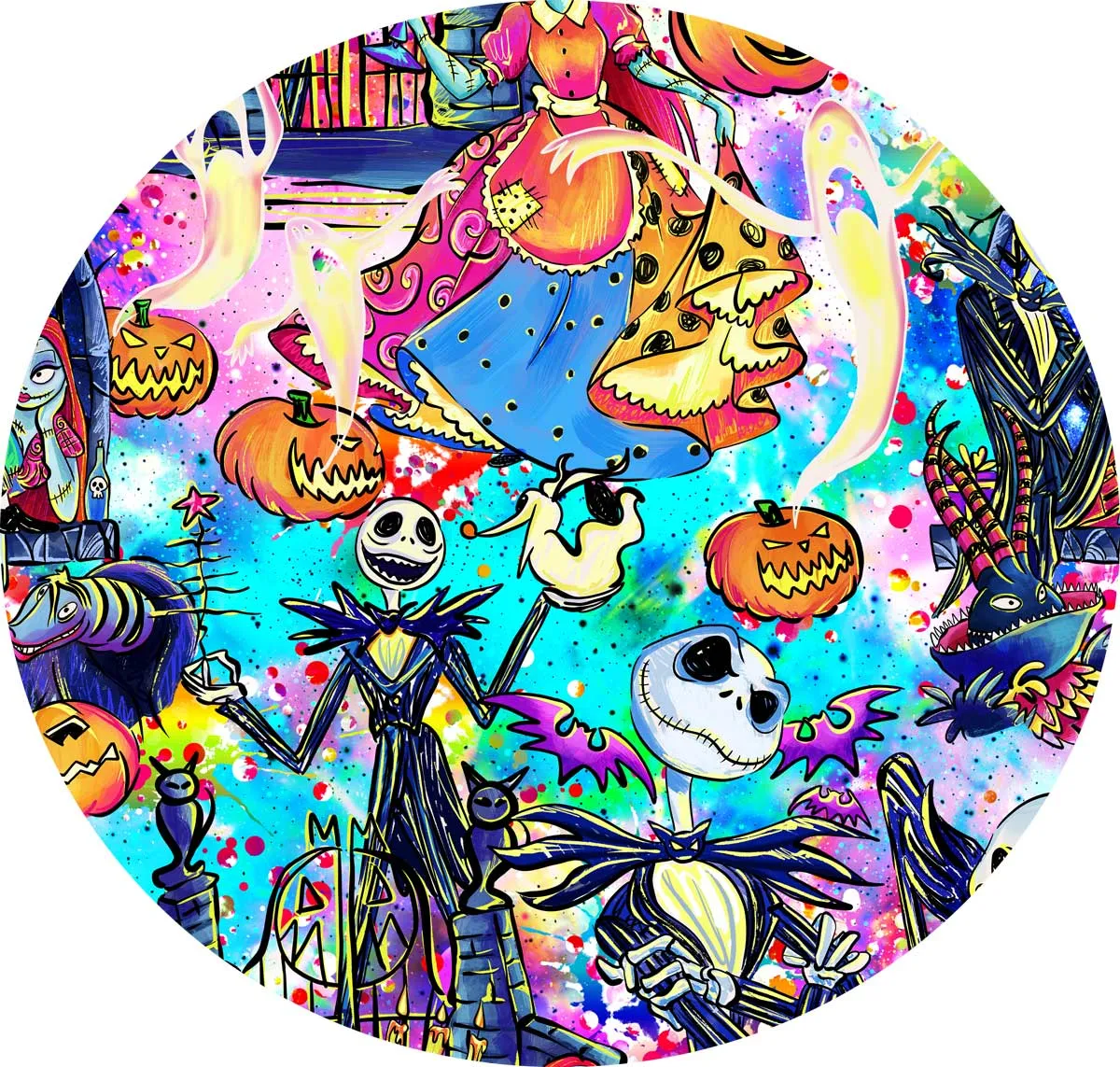 A LIttle Batty Jack Attack - Adult Casual Thigh Pocket Cloud Soft Leggings