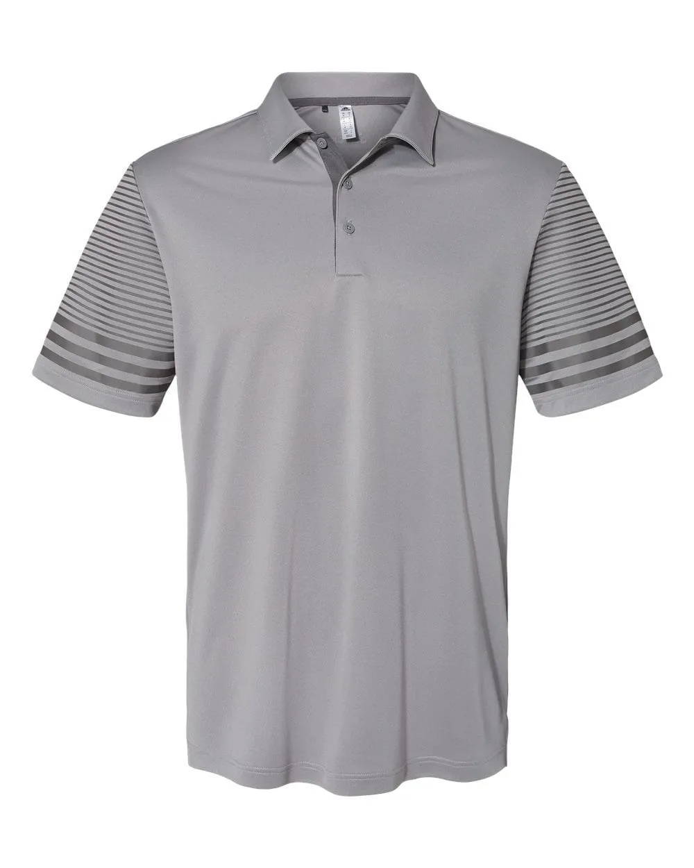 adidas - Men's Striped Sleeve Polo