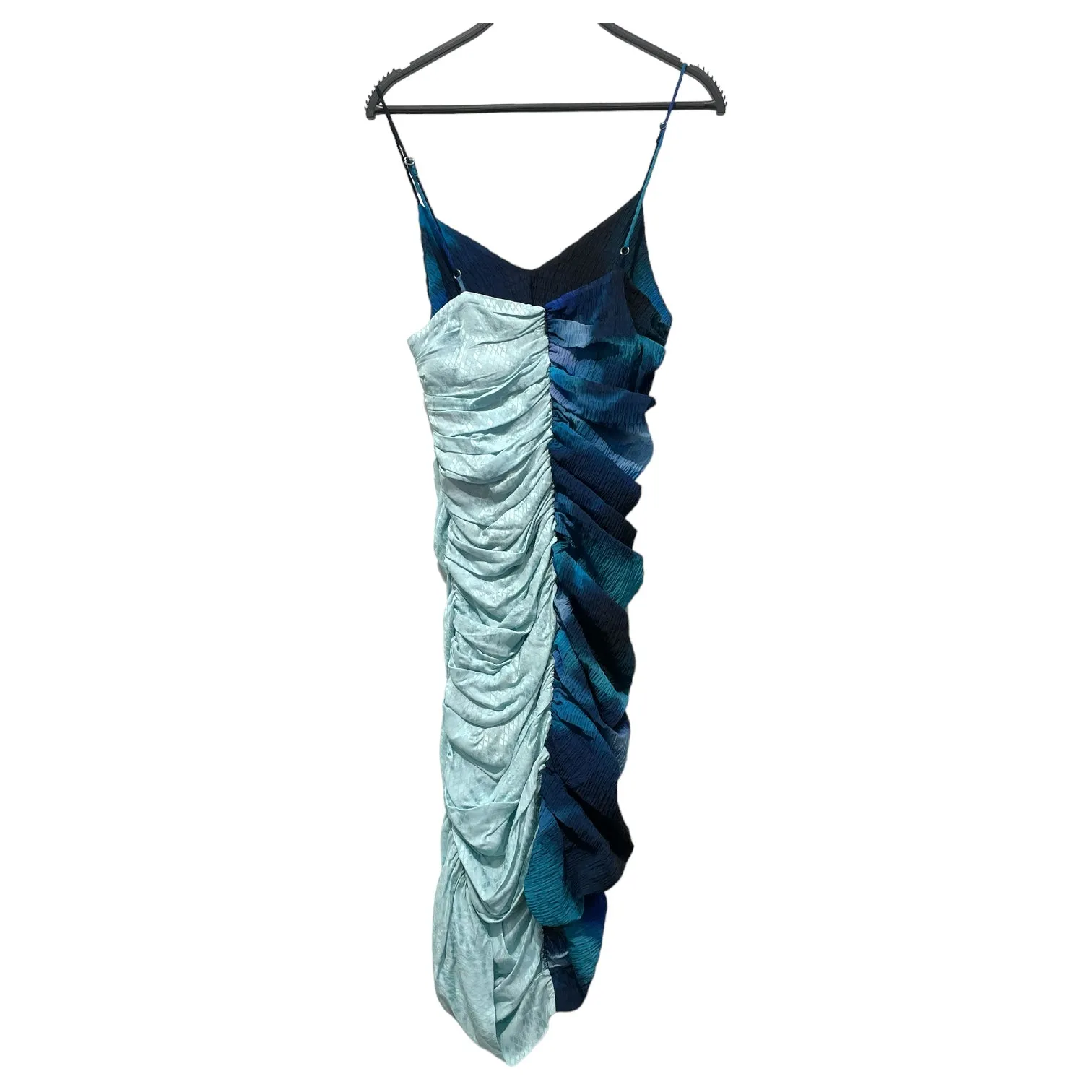 Ahluwalia/Camisole Dress/8/All Over Print/Polyester/BLU/scrunch dress