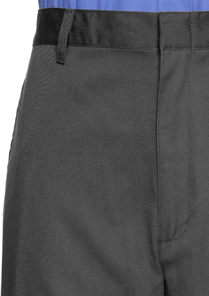 AKA Half Elastic Wrinkle Free Flat Front Men's Slacks  Relaxed Fit Twill Casual Pant
