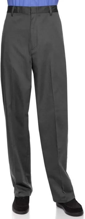AKA Half Elastic Wrinkle Free Flat Front Men's Slacks  Relaxed Fit Twill Casual Pant