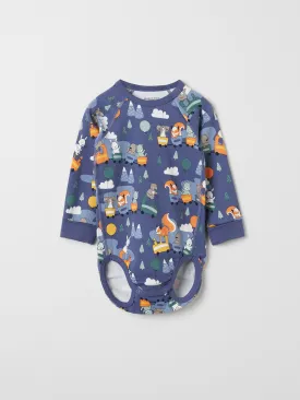 Animal Train Babygrow