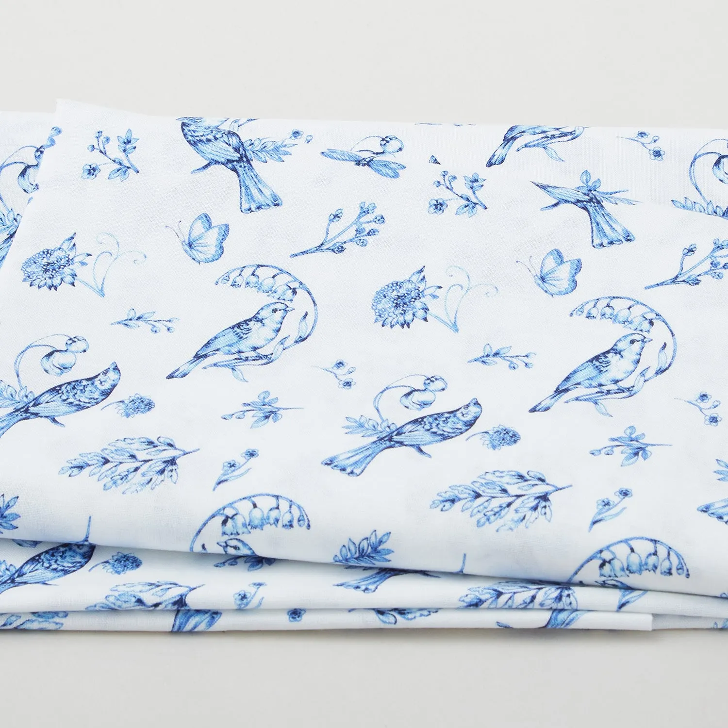 Annablue - Birds White 2 Yard Cut