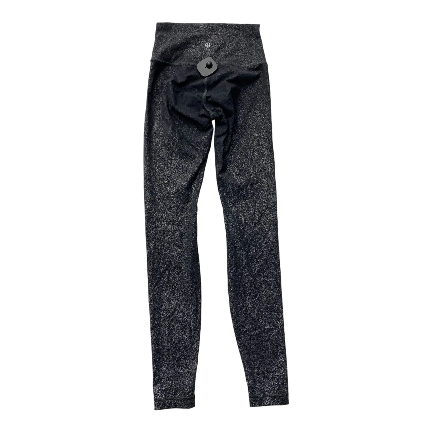Athletic Leggings By Lululemon In Black & Silver, Size: 2