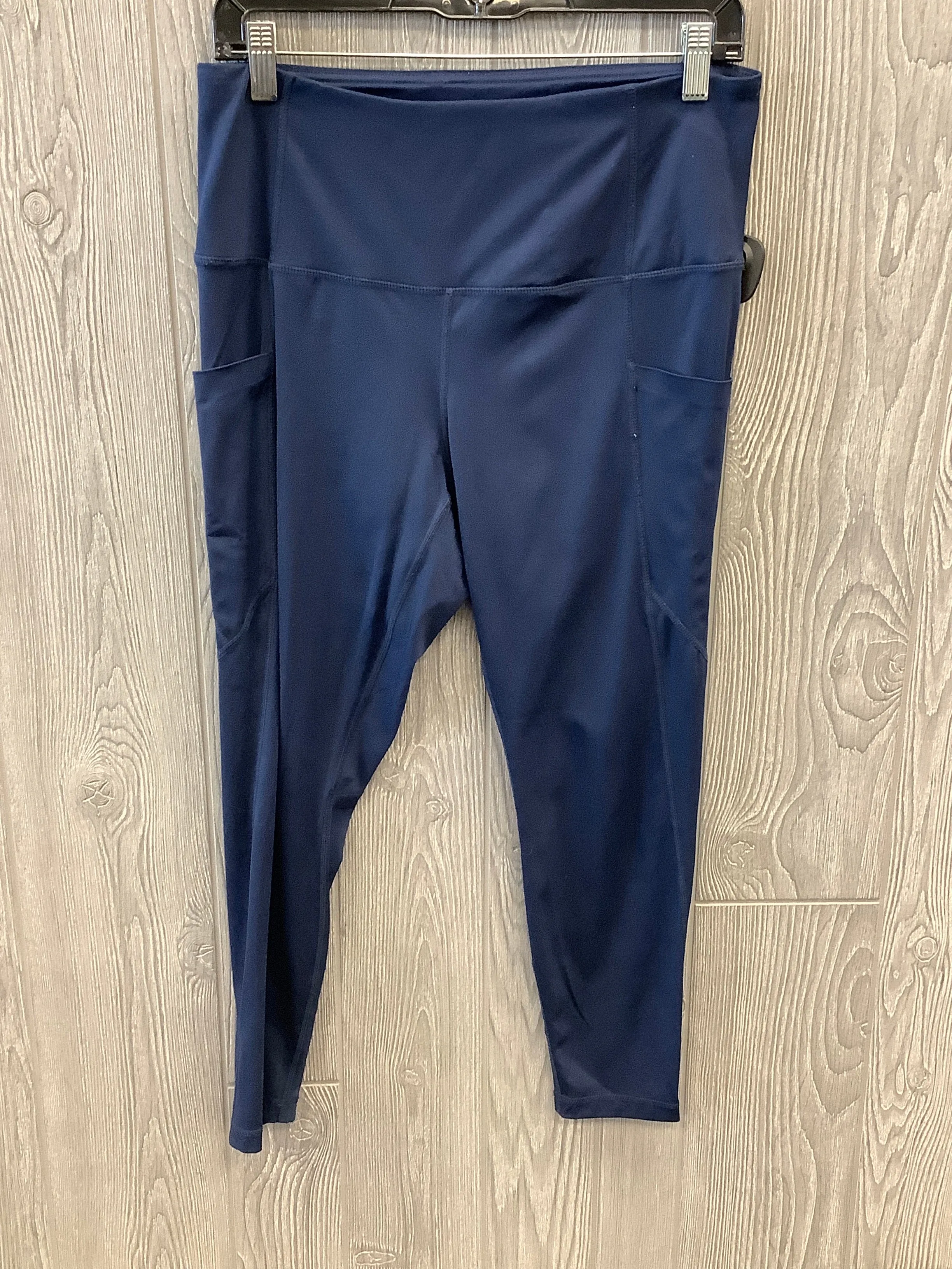 Athletic Leggings By Members Mark In Navy, Size: Xl