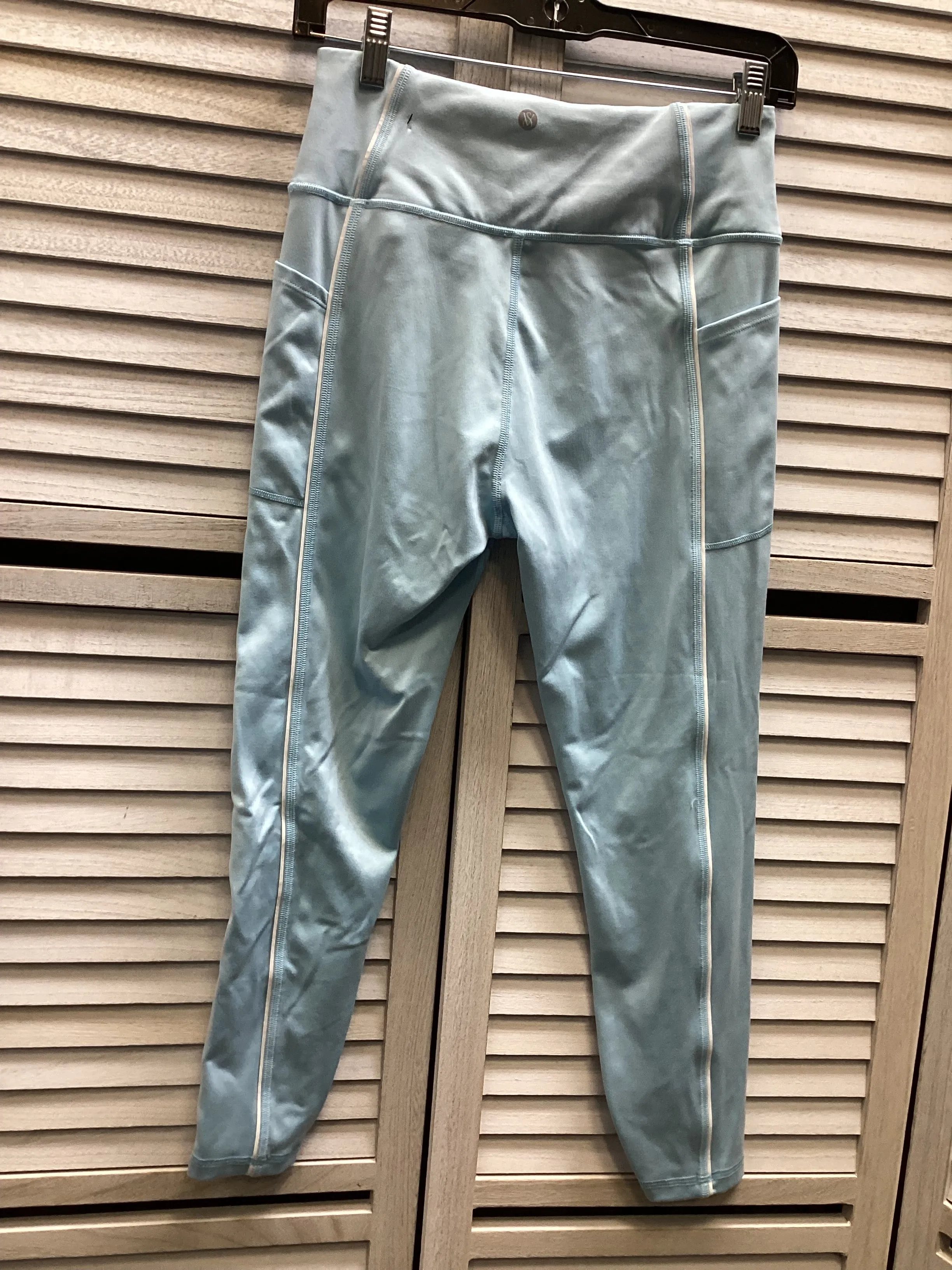 Athletic Leggings By Victorias Secret In Blue White, Size: M