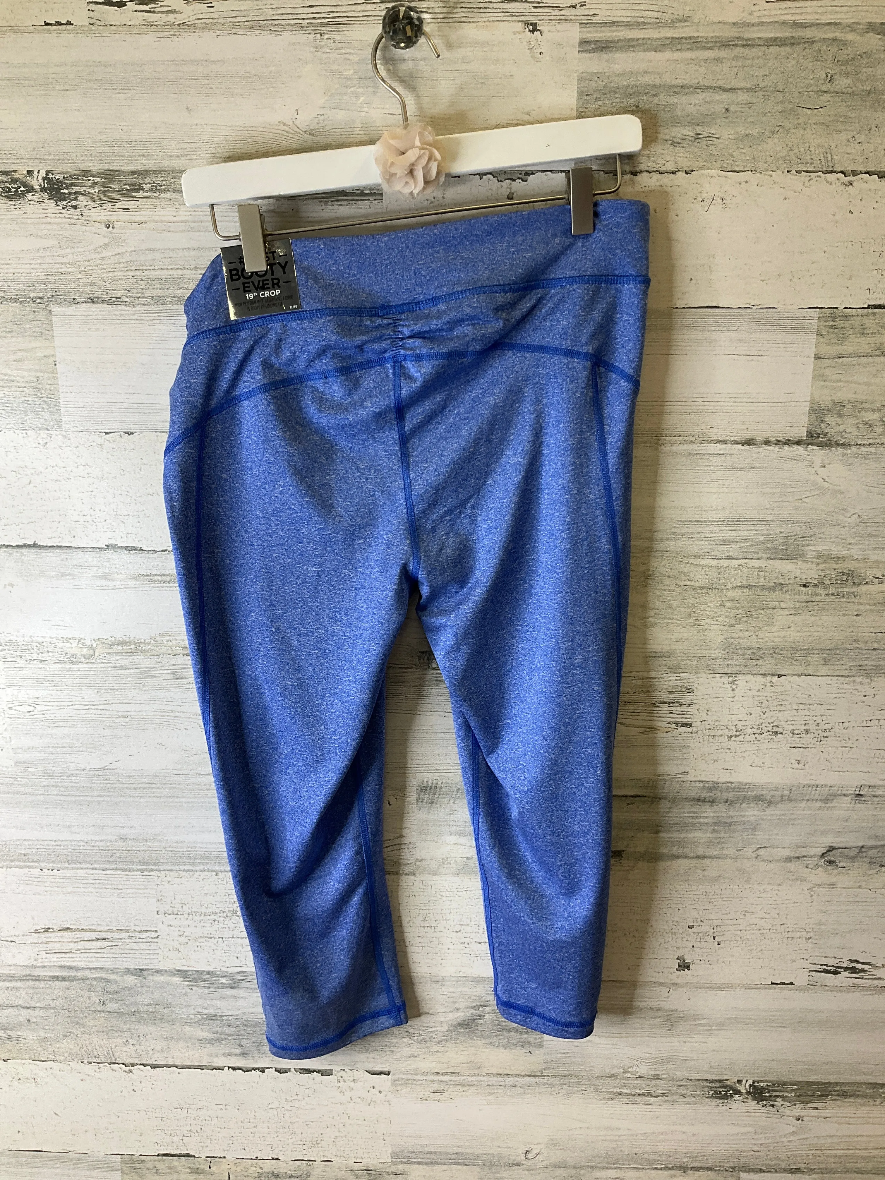 Athletic Leggings Capris By Live Love Dream In Blue, Size: Xl