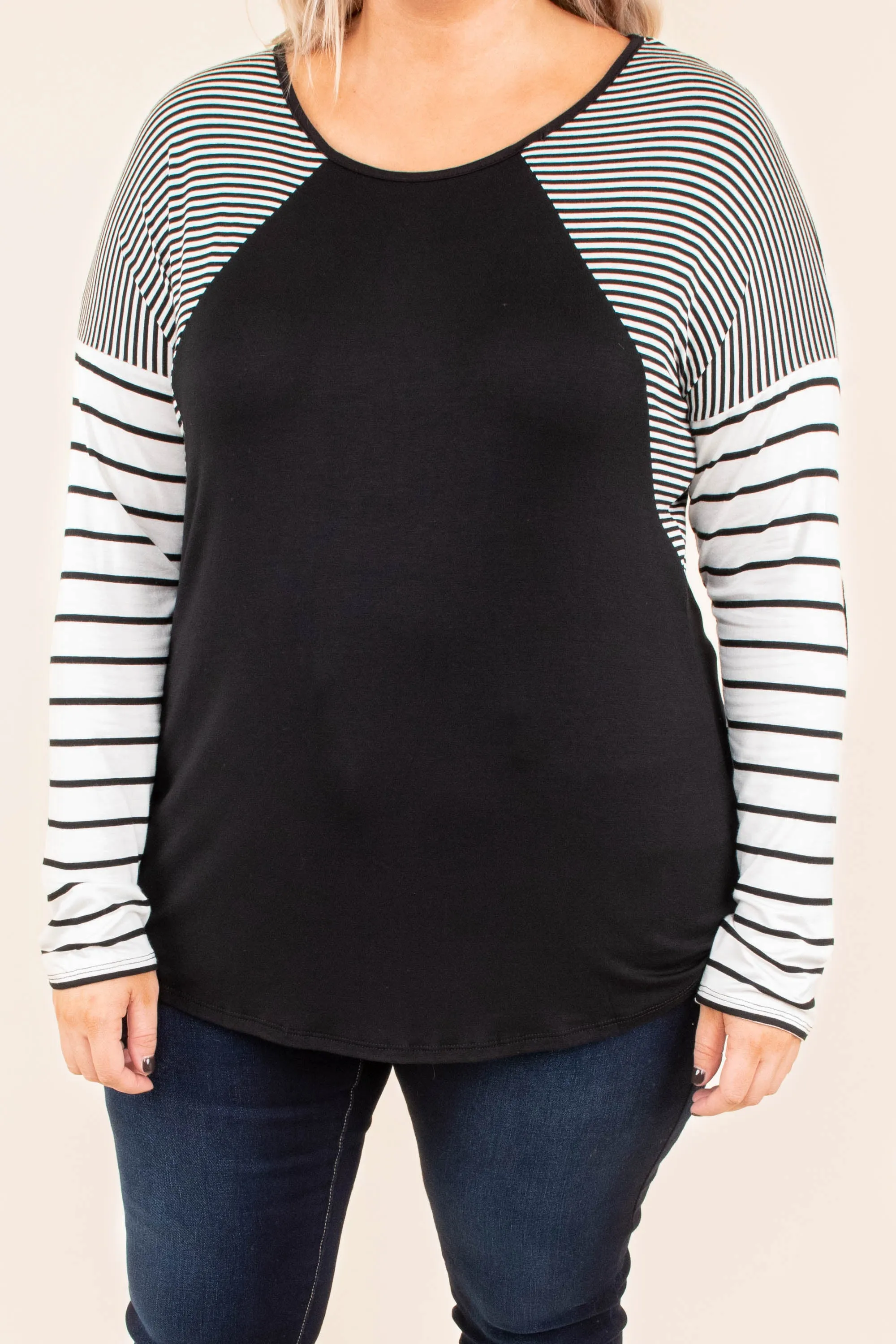 Begin Again Top, Black