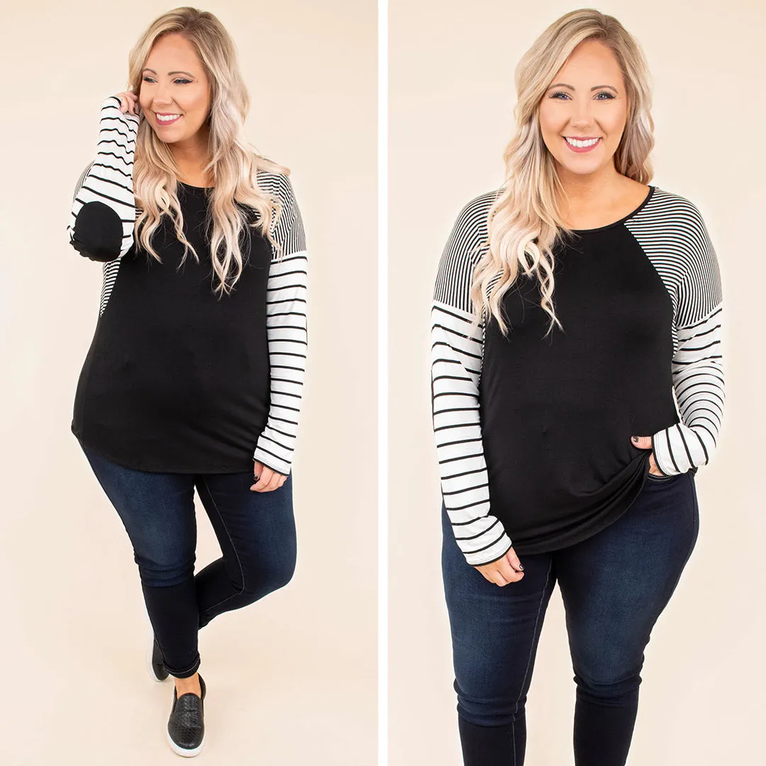 Begin Again Top, Black