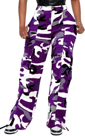 BEJONS Womens Relaxed Fit All Day High Waist Cargo Pants