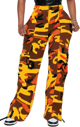BEJONS Womens Relaxed Fit All Day High Waist Cargo Pants