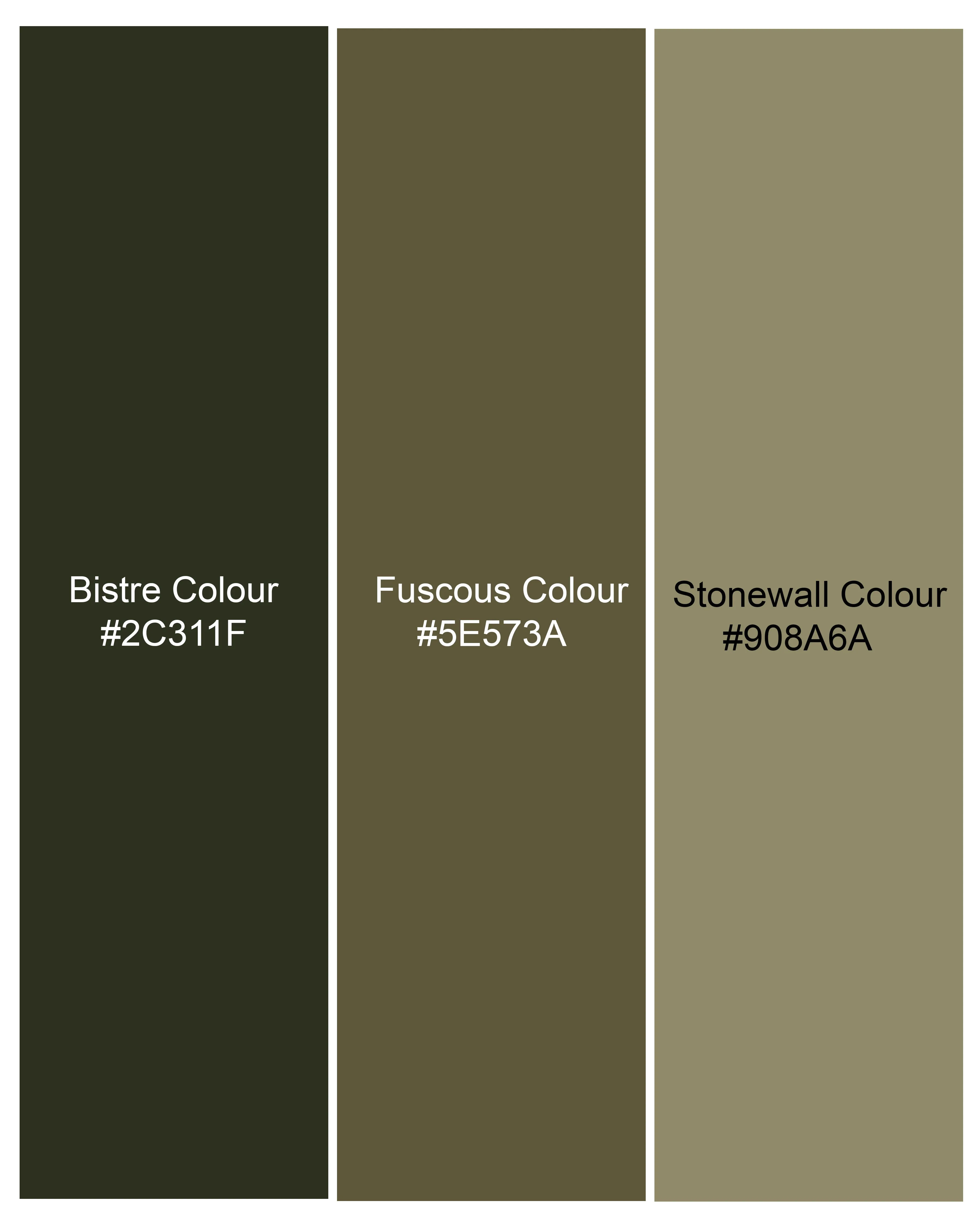 Bistre Green with Fuscous Brown Camouflage Printed Royal Oxford Designer zipper Jacket