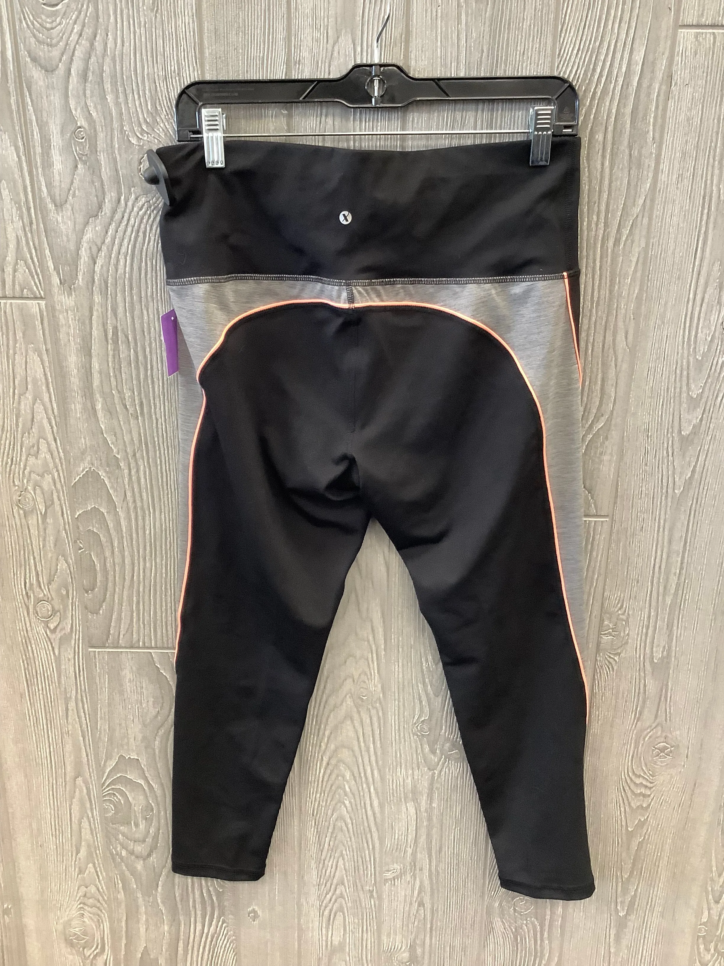 Blue & Grey Athletic Leggings Capris Xersion, Size L