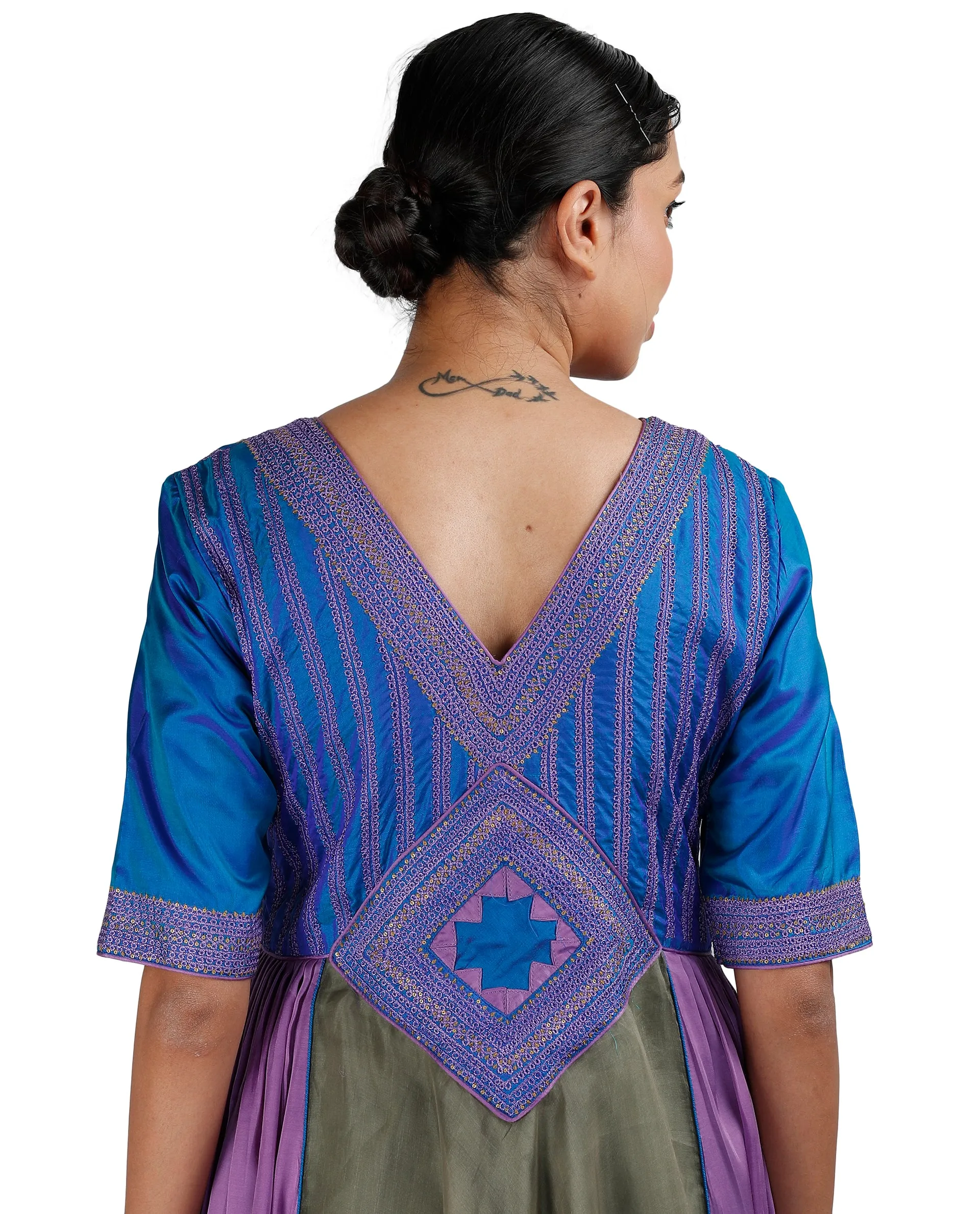 Blue and Grey Salwar