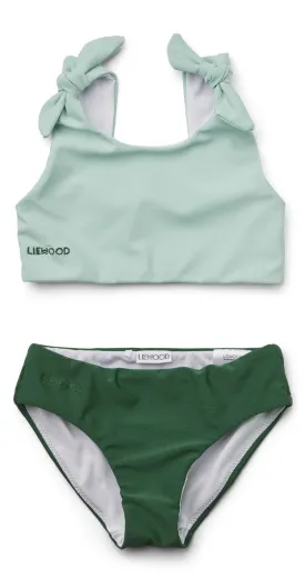 Bow Bikini Set-Dusty Mint/Garden Green