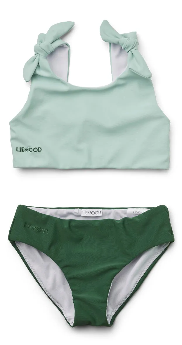 Bow Bikini Set-Dusty Mint/Garden Green