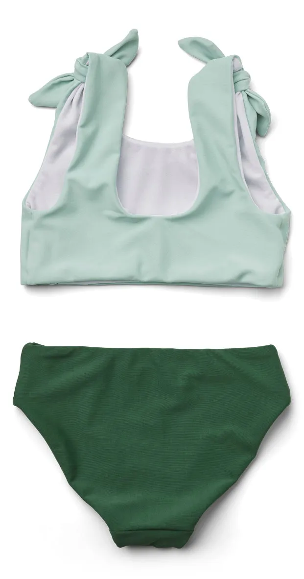 Bow Bikini Set-Dusty Mint/Garden Green