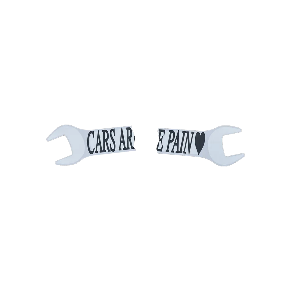 Cars Are Pain Sticker (2-Piece)