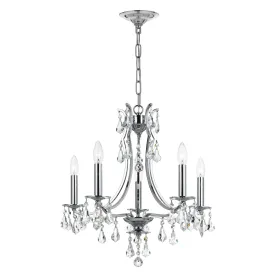 Cedar 5 Light Polished Chrome Chandelier
