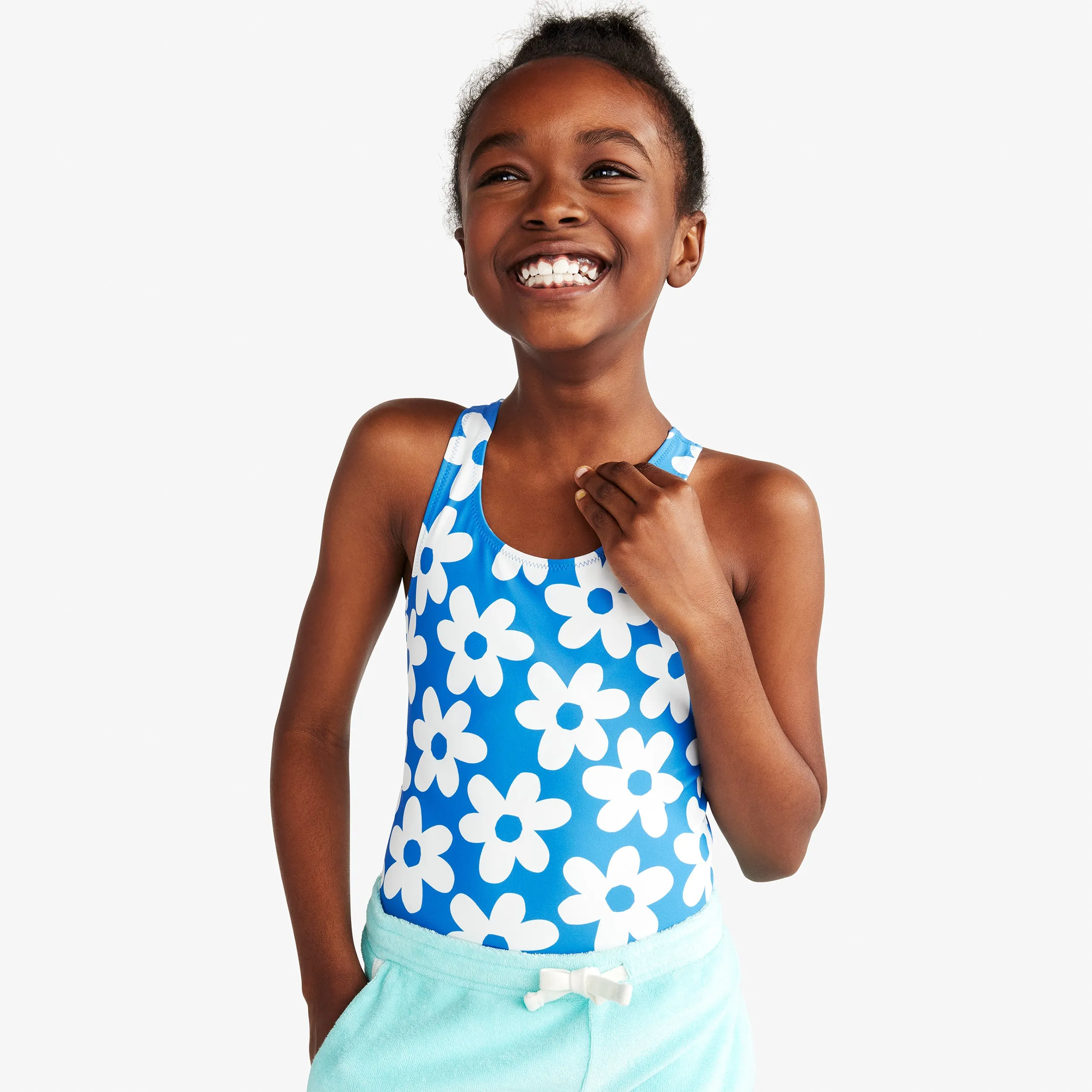 Clearance tank swimsuit in cutout blooms