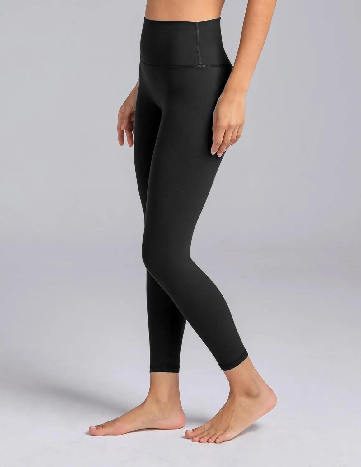 Colorfulkoala Dreamlux No Front Seam Leggings for Women 25"/28" Inseam, Seamless High Waisted Buttery Soft Yoga Pants