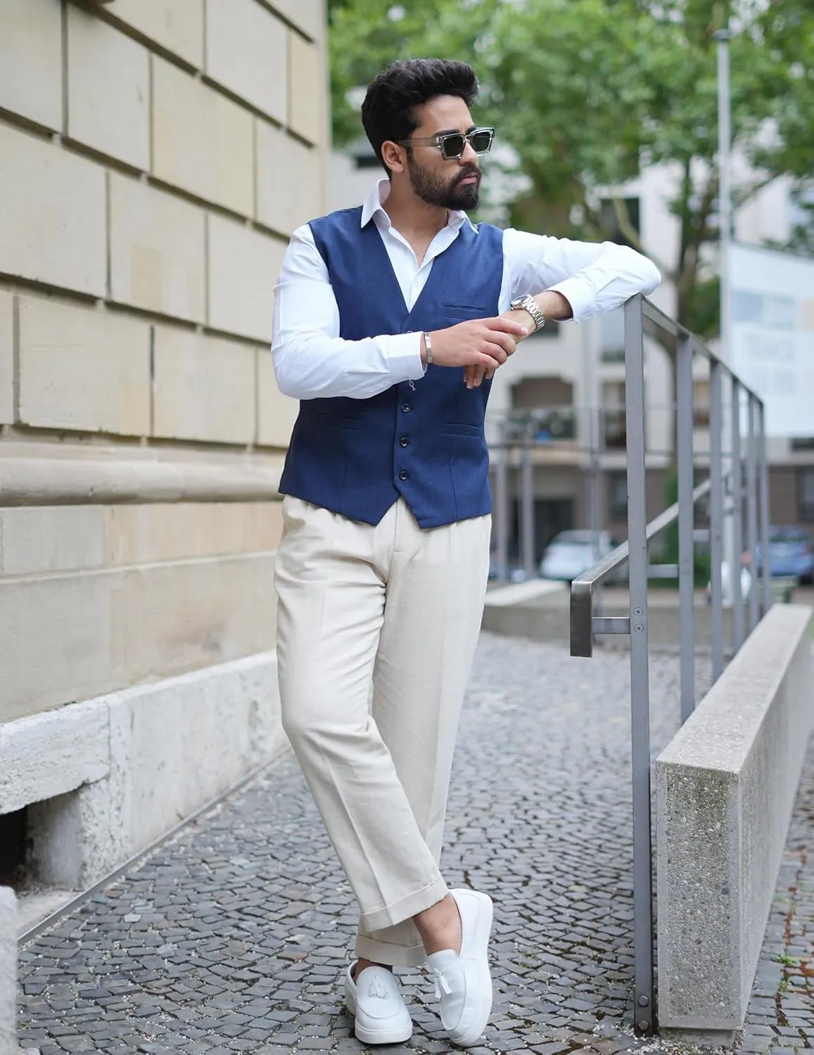 COOFANDY Men Casual Suit Vest Formal Dress Vest Slim Fit Waistcoat Business Wedding