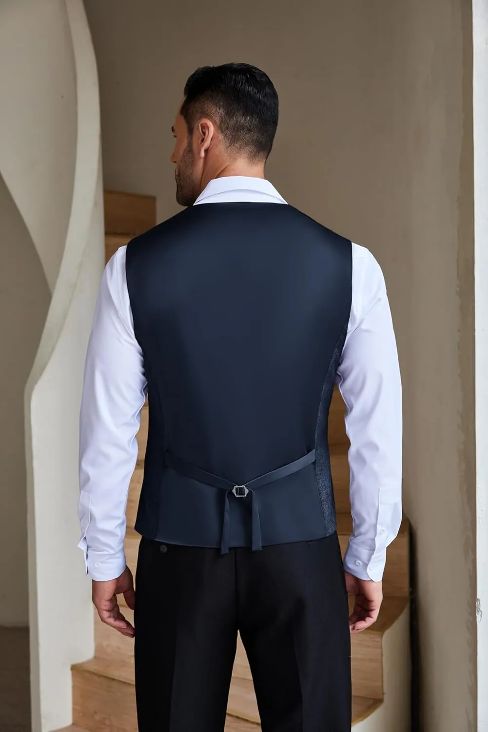 COOFANDY Men Casual Suit Vest Formal Dress Vest Slim Fit Waistcoat Business Wedding