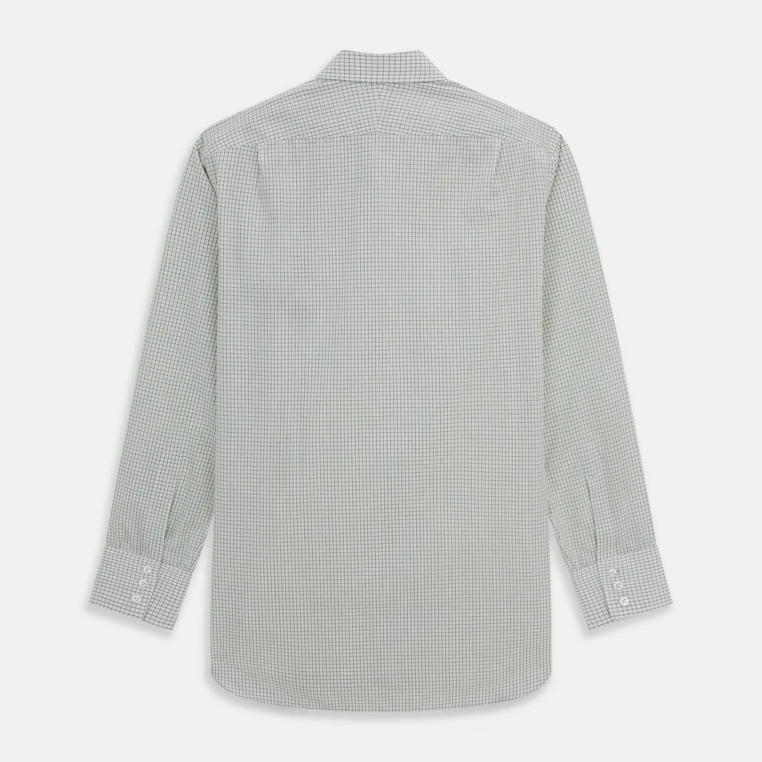 Dark Green Graph Check Mayfair Shirt