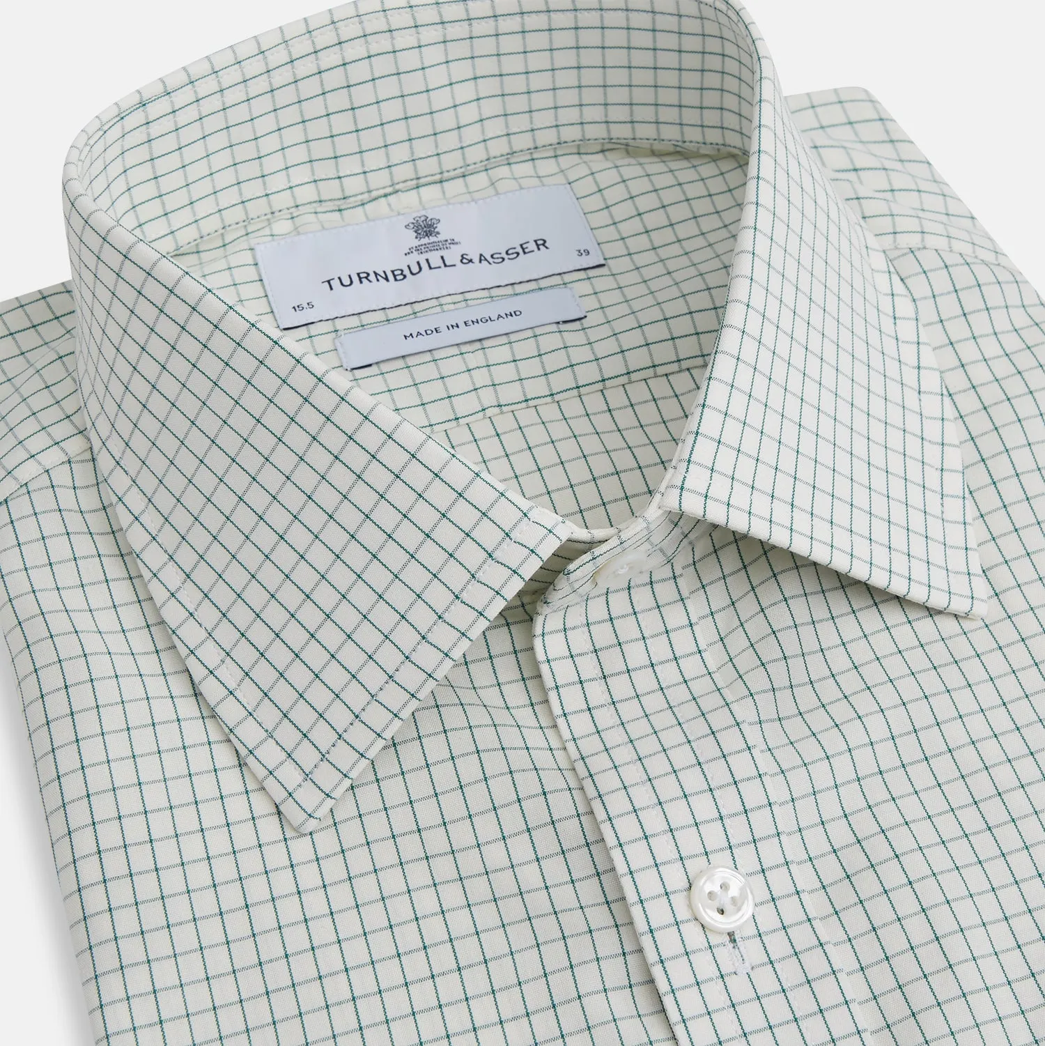 Dark Green Graph Check Mayfair Shirt