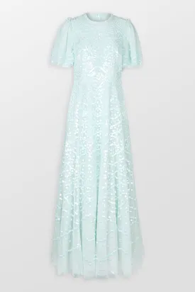 Deco Dot Gloss Maxi Dress