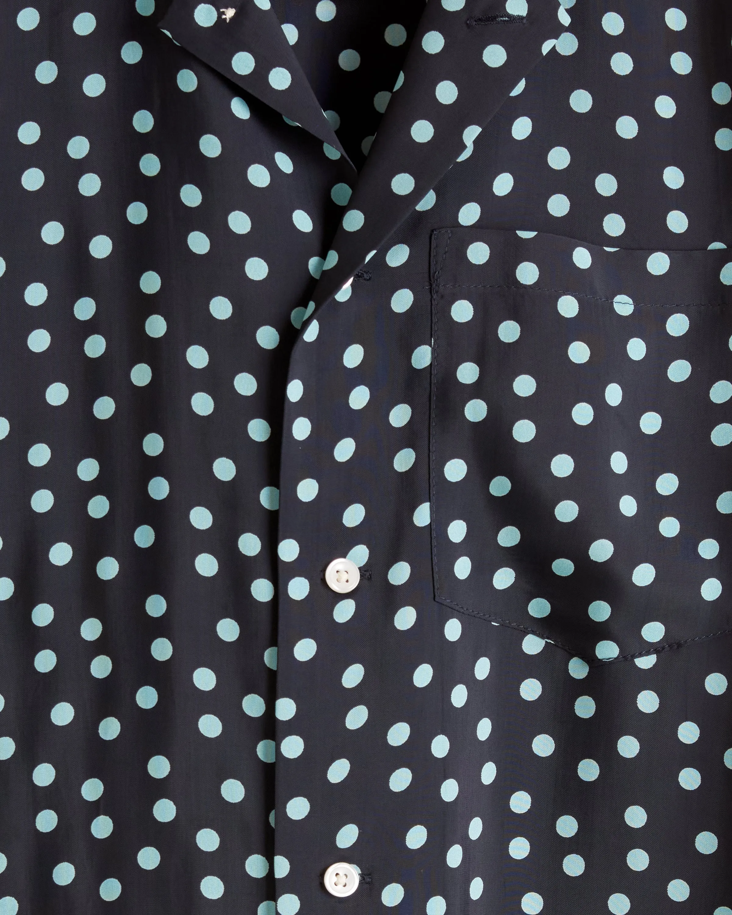 Deep Sea Dot Short Sleeve Shirt - XXS