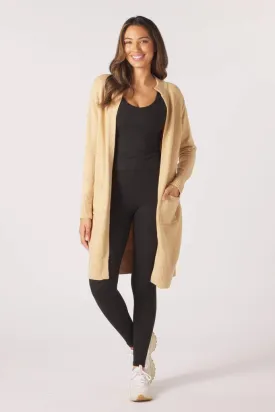 Elevated Cardigan : Tan *Restocks in September