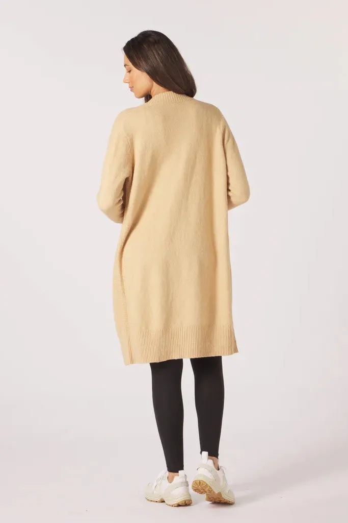 Elevated Cardigan : Tan *Restocks in September
