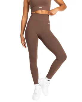 Premium Elite Seamless V2 Womens Workout Leggings in Deep Chocolate Color