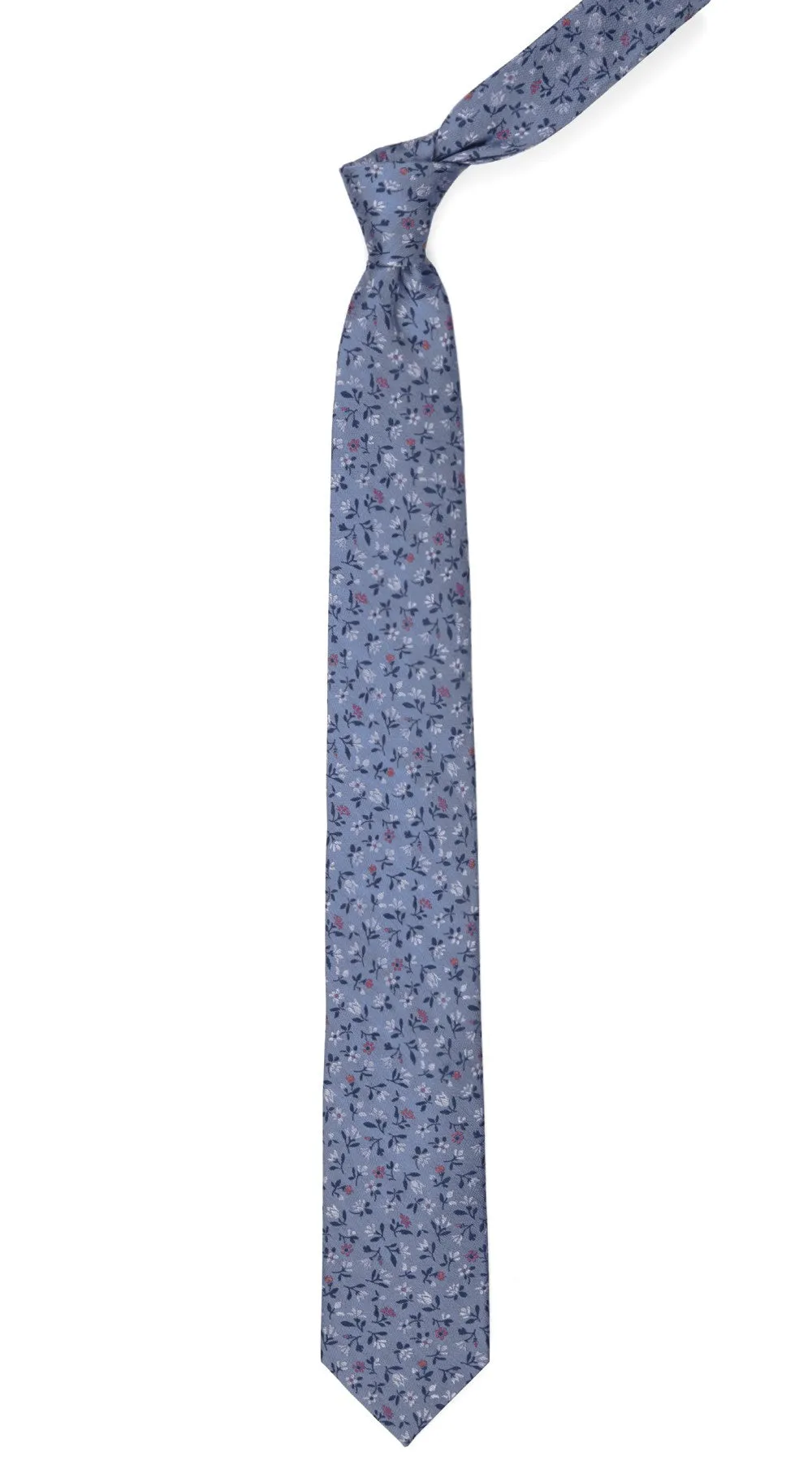 Floral Acres Light Blue Tie