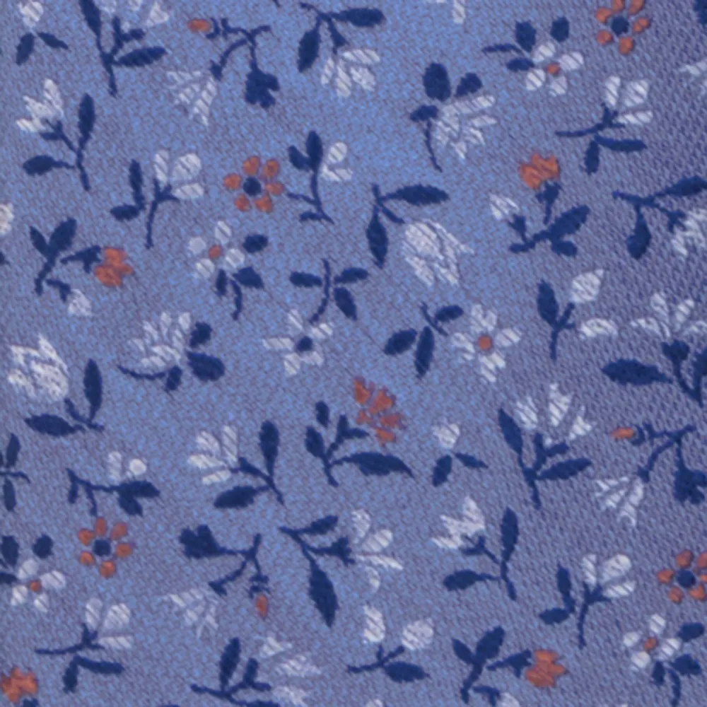 Floral Acres Light Blue Tie