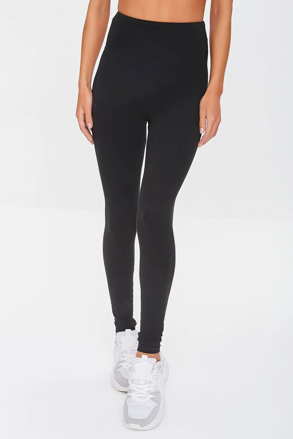 Forever 21 High Rise Active Leggings, Black