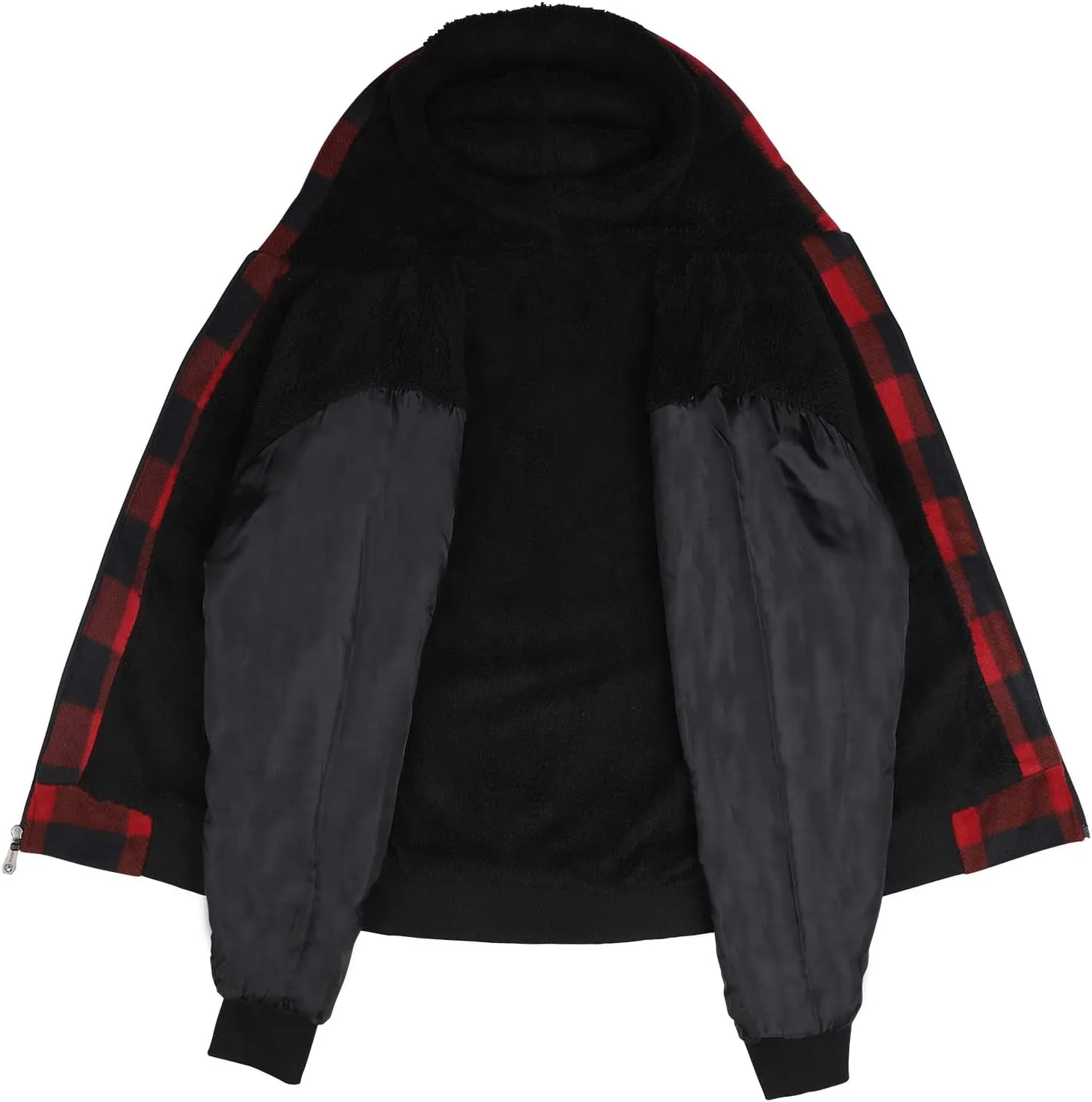 Gary Com Heavyweight Sherpa Hoodies for Men, Thick Fleece Lined Full Zip Up Winter Warm Sweatshirts Work Jackets