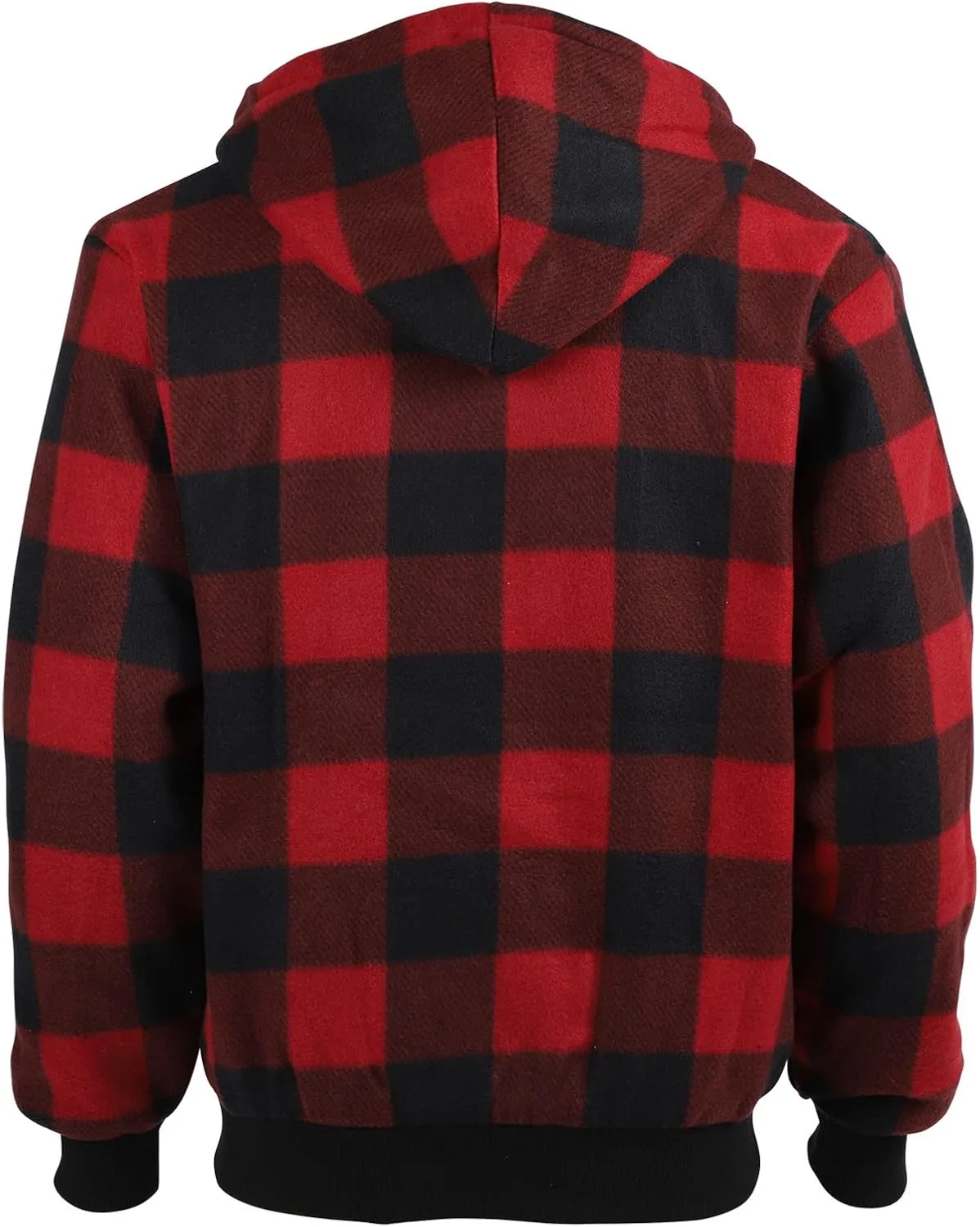Gary Com Heavyweight Sherpa Hoodies for Men, Thick Fleece Lined Full Zip Up Winter Warm Sweatshirts Work Jackets