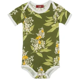 Green Floral Onesie