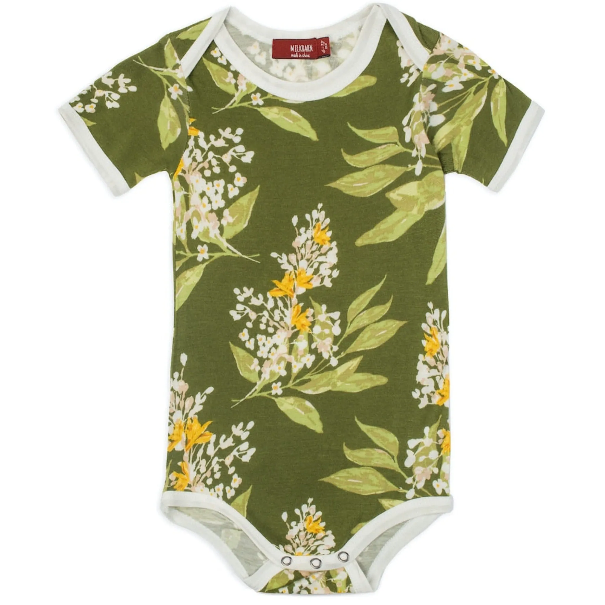 Green Floral Onesie