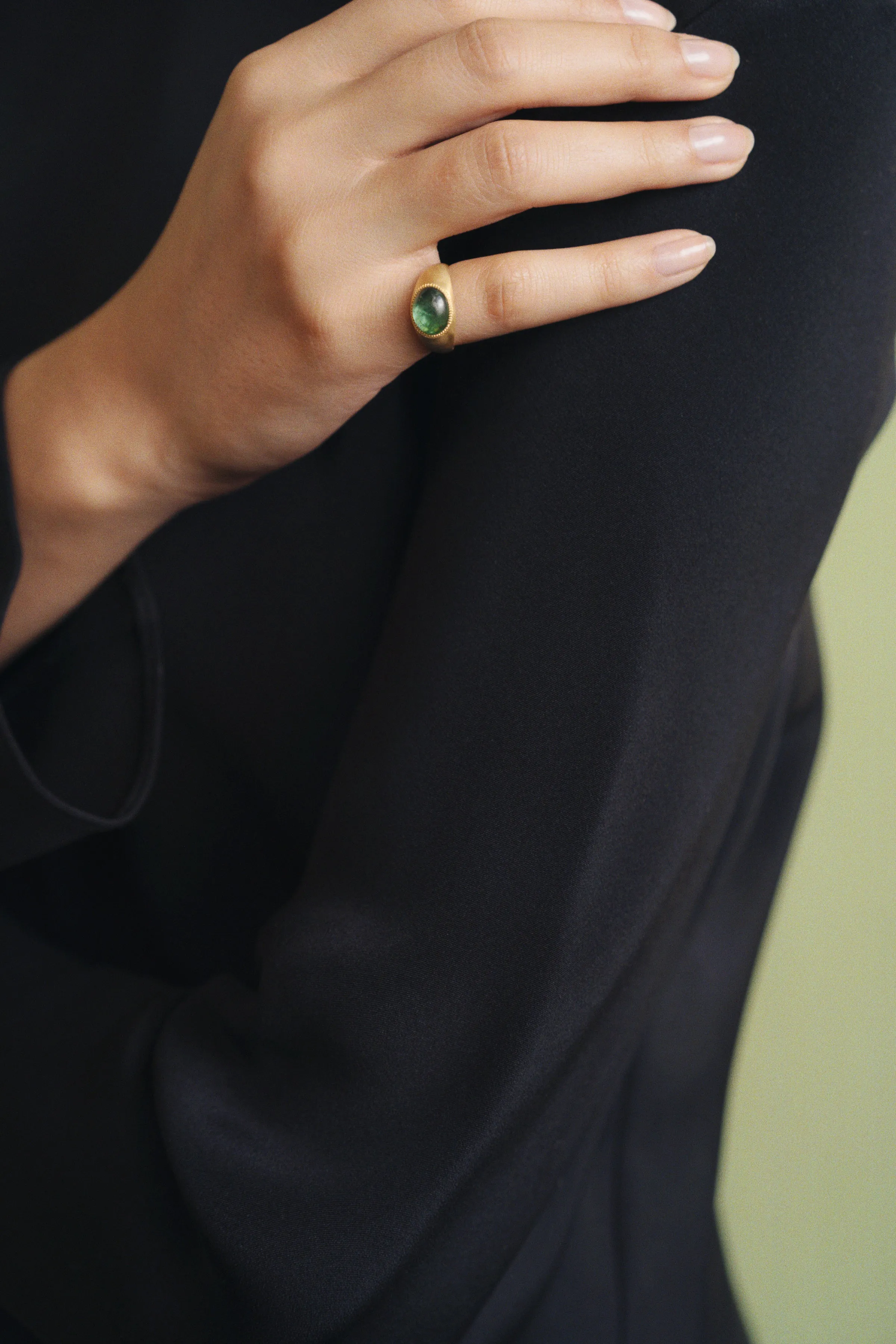 Green Tourmaline Roz Ring