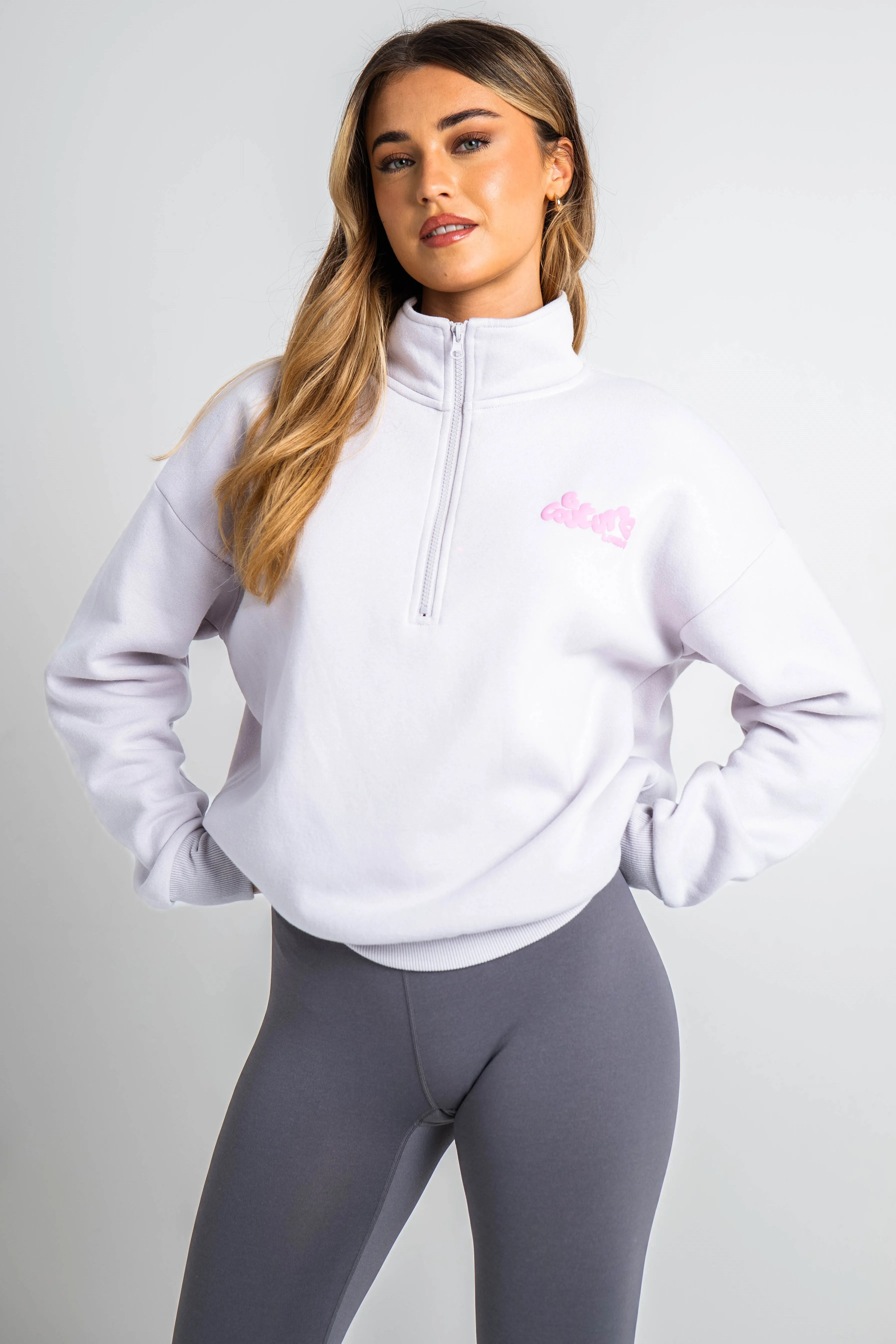 Hatherley Half-Zip Sweatshirt & Leggings Set -  Metal Grey / Charcoal