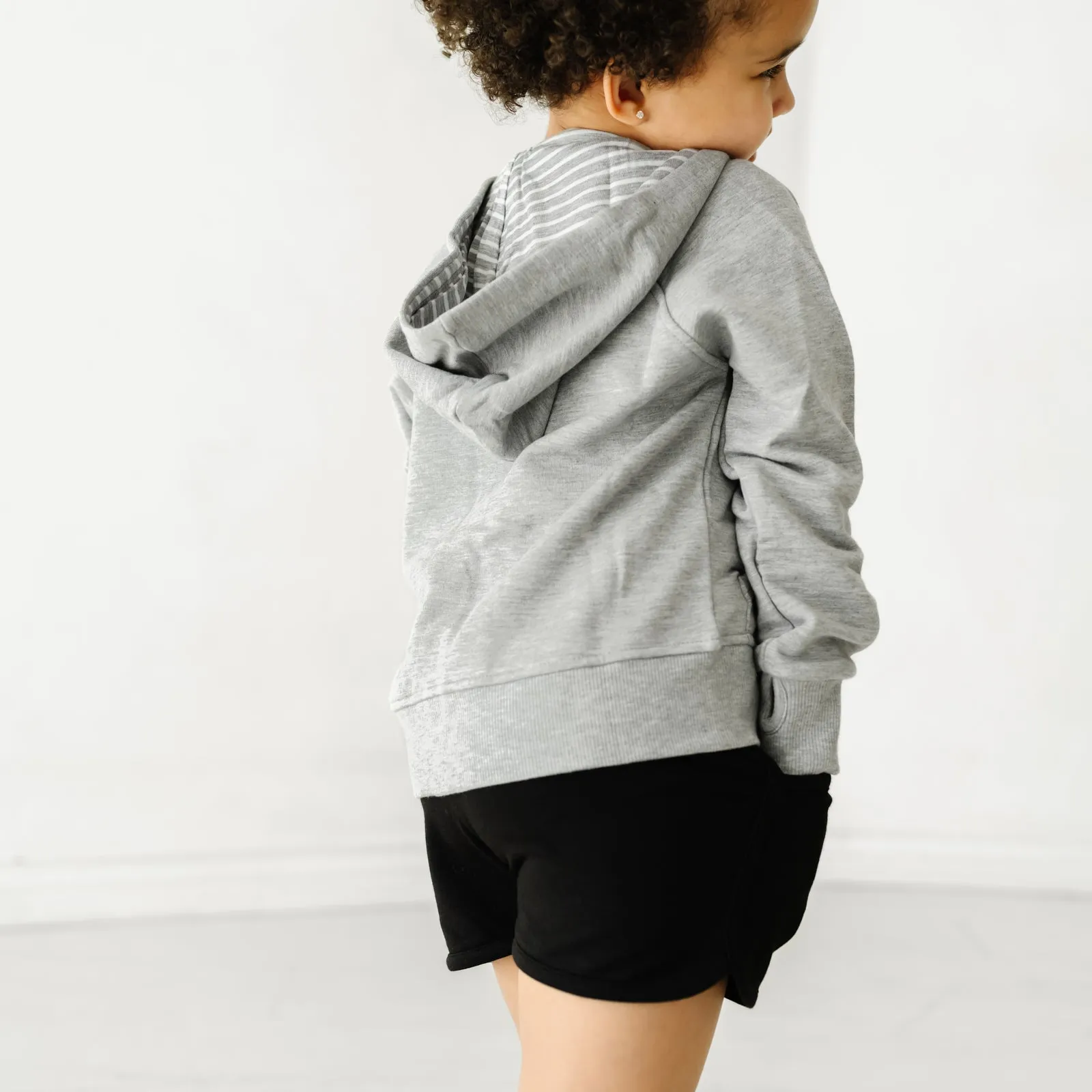 Heather Gray Zip Hoodie