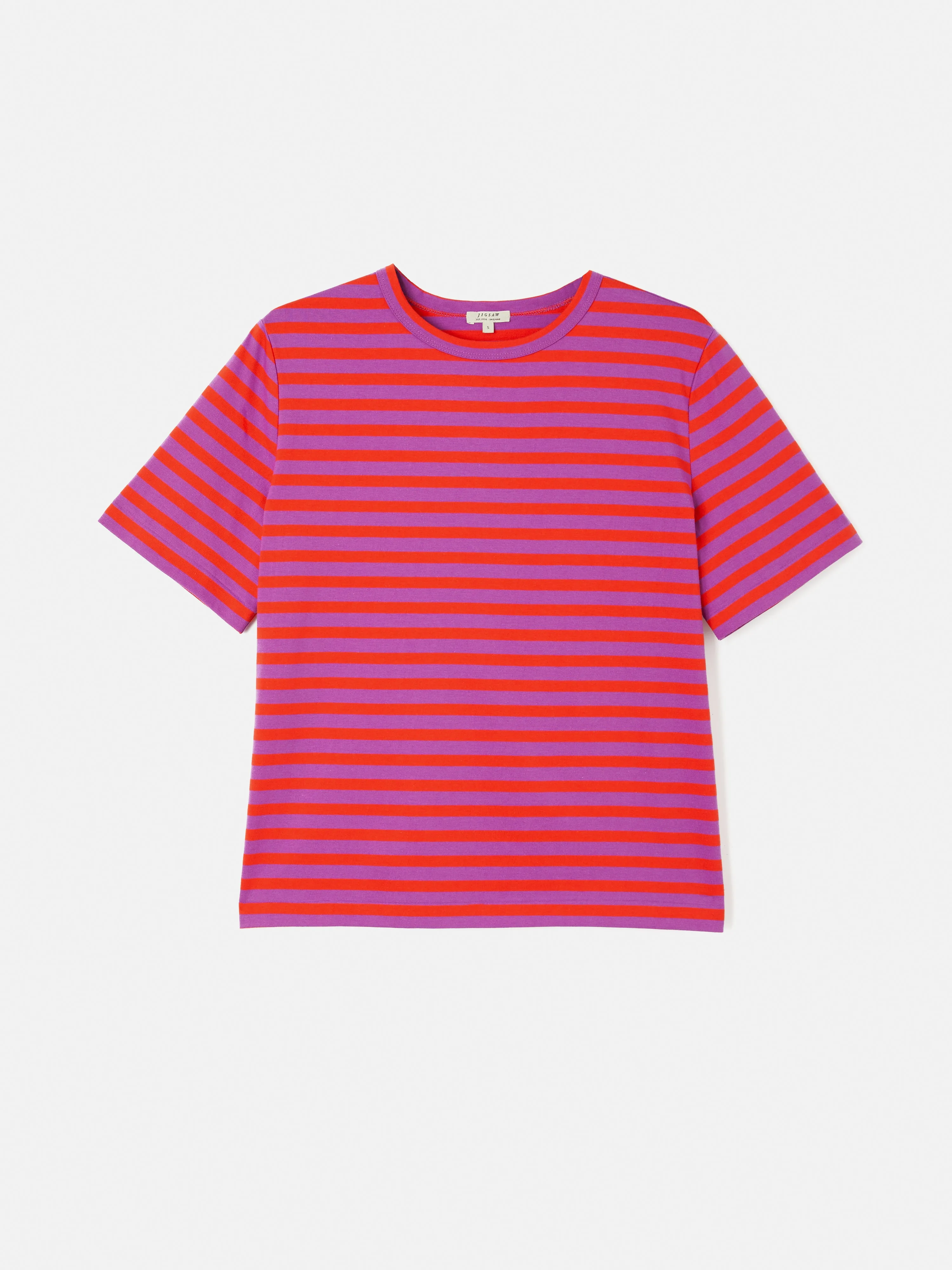 Heavy Cotton Stripe T-shirt | Red